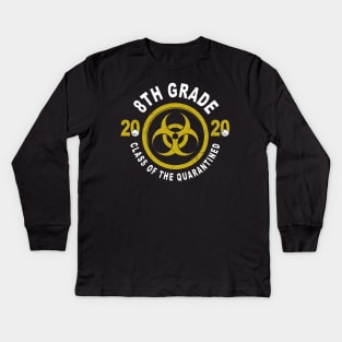 8th Grade 2020 Class Of The Quarantined Graduation Kids Long Sleeve T-Shirt